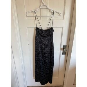 Zara satin polka dot dress size medium